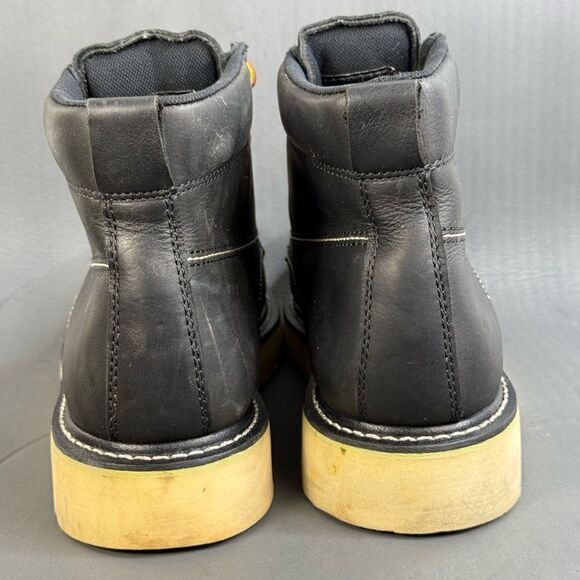 American Worker Head-To-Toe Work  Black Leather Work Boots men’s size 13 - Picture 5 of 9